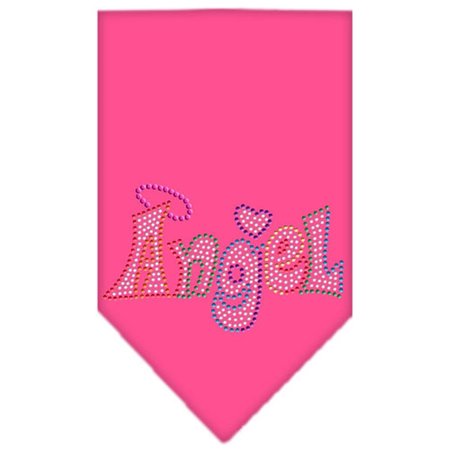 MIRAGE PET PRODUCTS Technicolor Angel Rhinestone Pet BandanaBright Pink Small 67-97 SMBPK